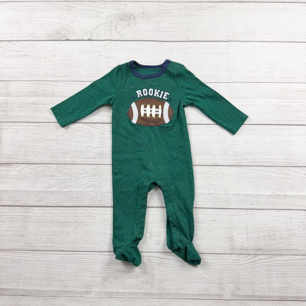 Sterling Baby Football Rookie Applique Pajamas